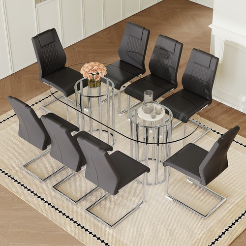 Inch oval glass dining - oval,